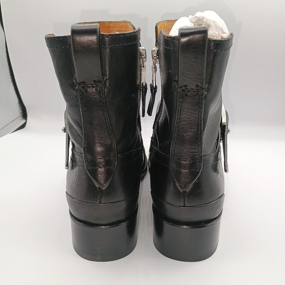 Rag & Bone Leather Black Abel Moto Zipper Buckle Boot Size 36.5. 6.5 - Picture 2 of 12